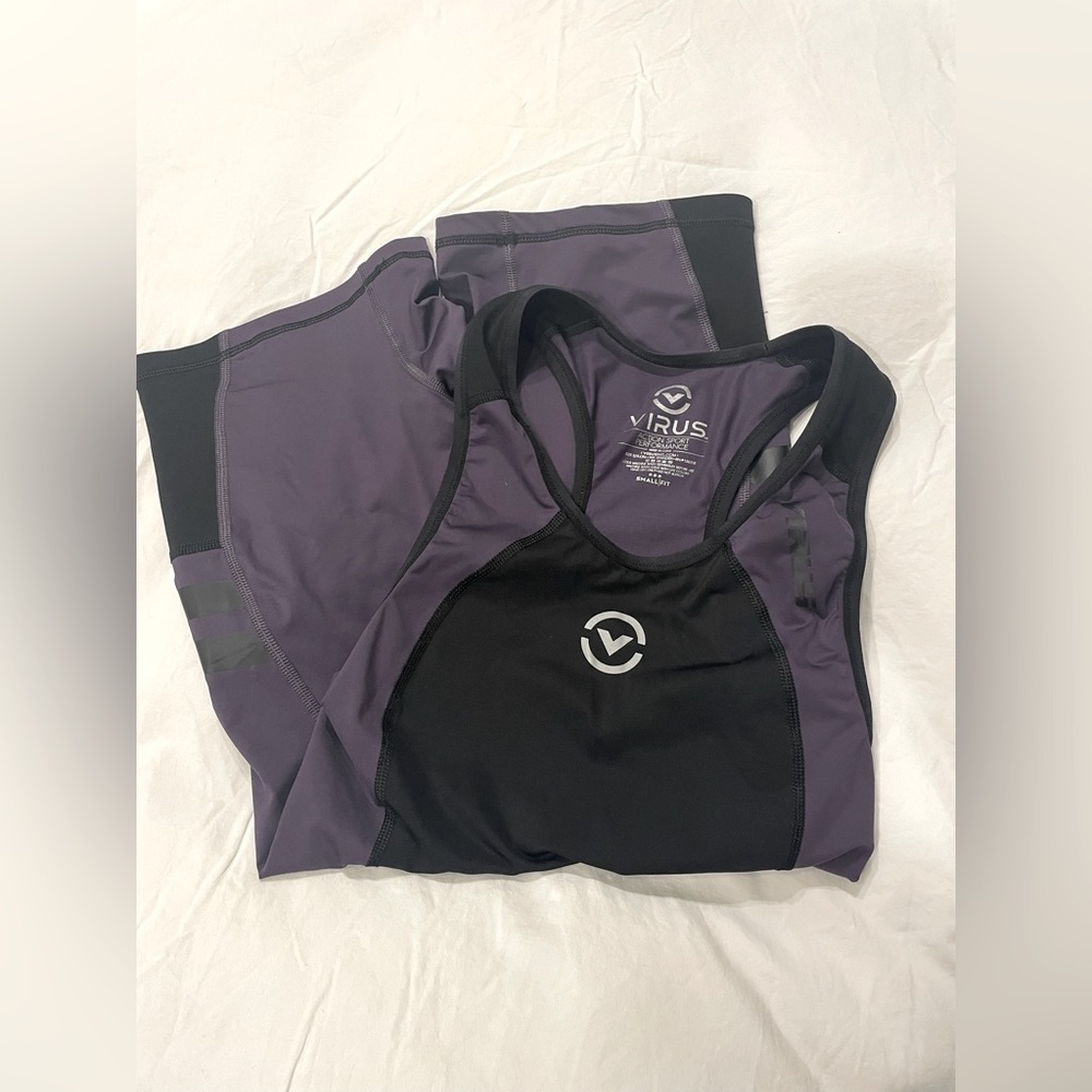 Virus Black and Purple Jumpsuit